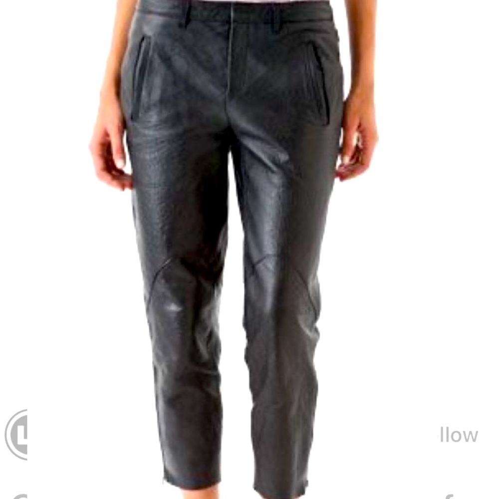 Helmet Lang Leather Capris